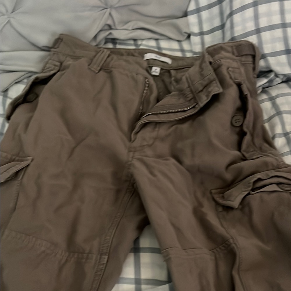 TNA Brown Cargo Pants Sturdy Cotton Blend